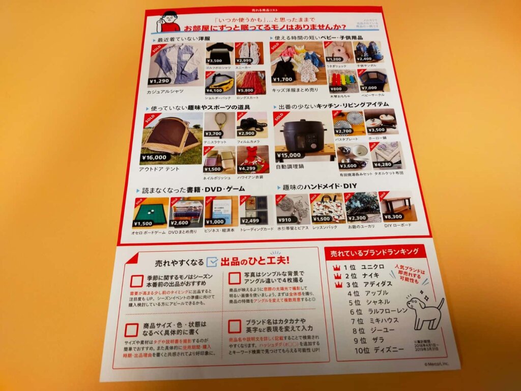 メルカリ入門キットの中身