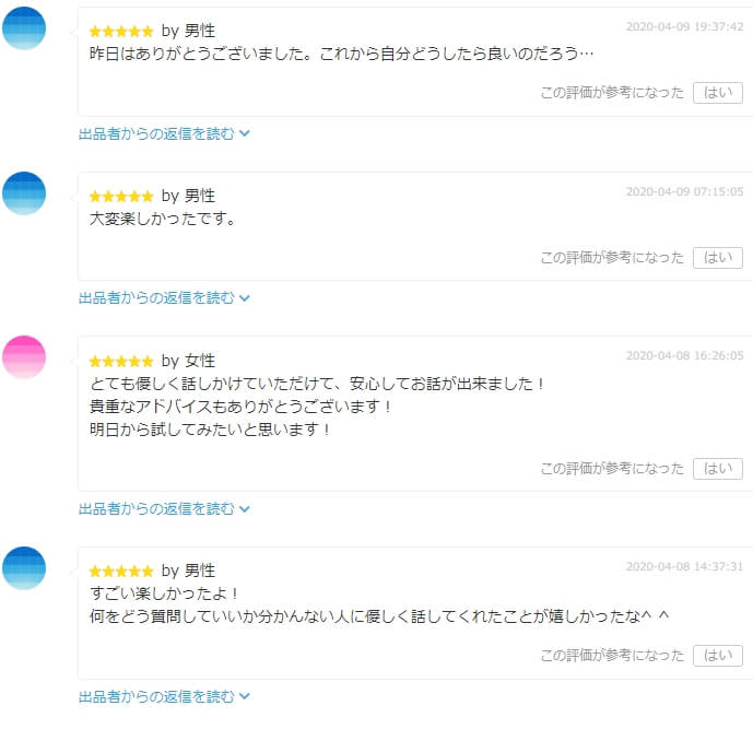 ココナラの評価